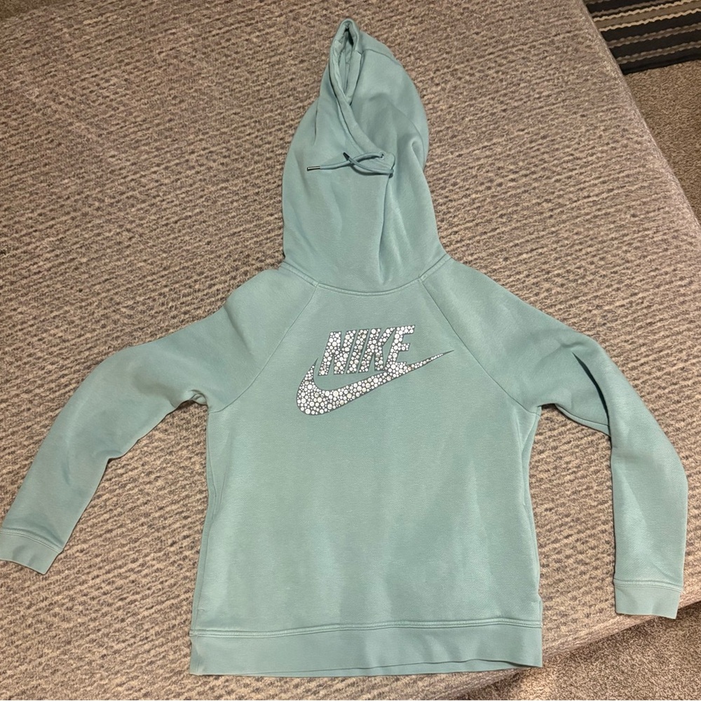 Nike women’s  Teal Hoodie with Logo